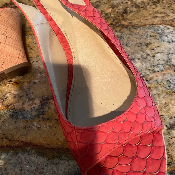 Via Spiga coral python slingbacks - Picture 4 of 4